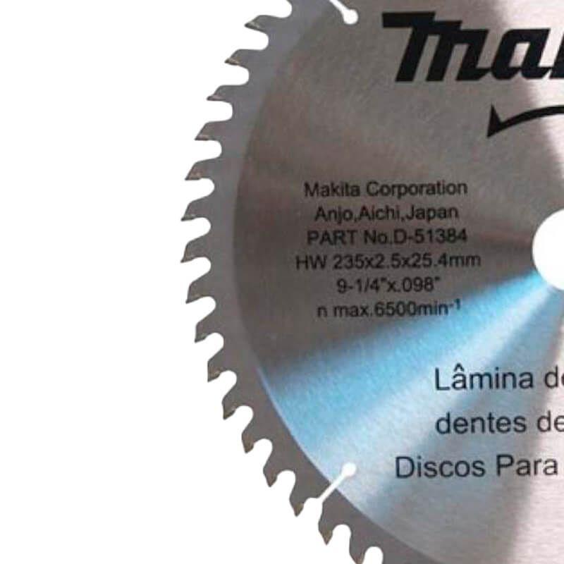 Disco Serra Madeira 60 Dentes 235mmx25,4mm Makita D-51384 - Disco